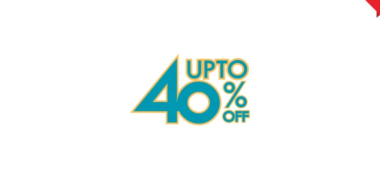 up to 40 % off